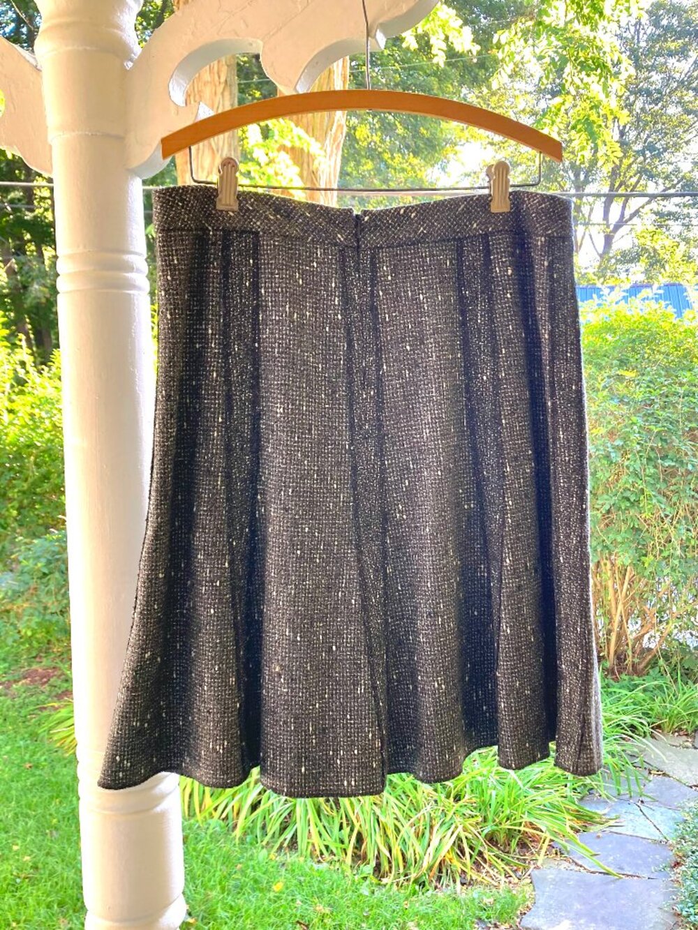 Coldwater Creek 6-Gored Tweed Skirt